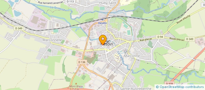 localisation de l'entreprise EMPLOIS FAMILIAUX ASS INTERMED HESDIN  HESDIN