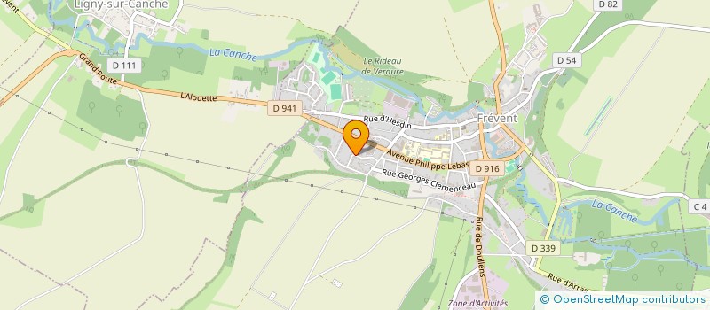 localisation de l'entreprise EMPLOIS FAMILIAUX ASS INTERMEDIAIRE  FREVENT