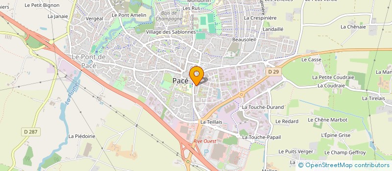localisation de l'entreprise EMPLOIS FAMILIAUX DE L'OUEST DE RENNES à PACE