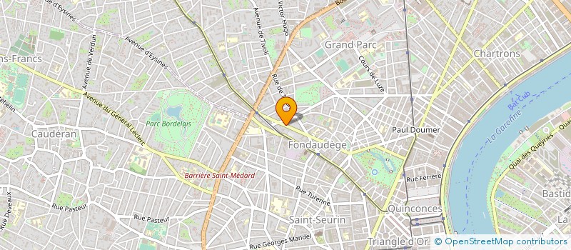 localisation de l'entreprise EMPLOIS LOISIRS GIRONDE  BORDEAUX