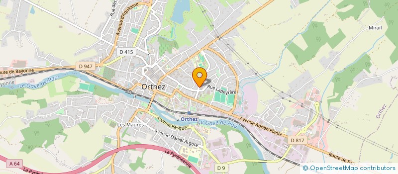 localisation de l'entreprise EMPLOIS VERTS ESPACE INFOS JEUNES à ORTHEZ