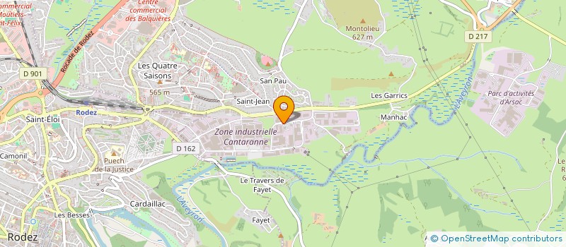 localisation de l'entreprise EMPLOYEURS DU BATIMENT ET TRAVAUX PUBLICS DE L'AVEYRON  RODEZ