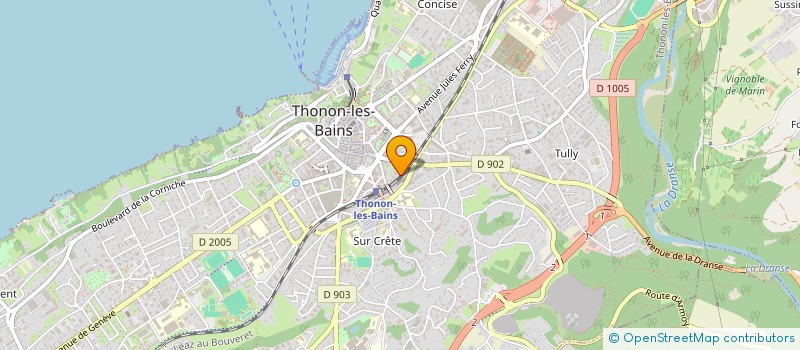 localisation de l'entreprise EMPN PEINTURE à THONON-LES-BAINS