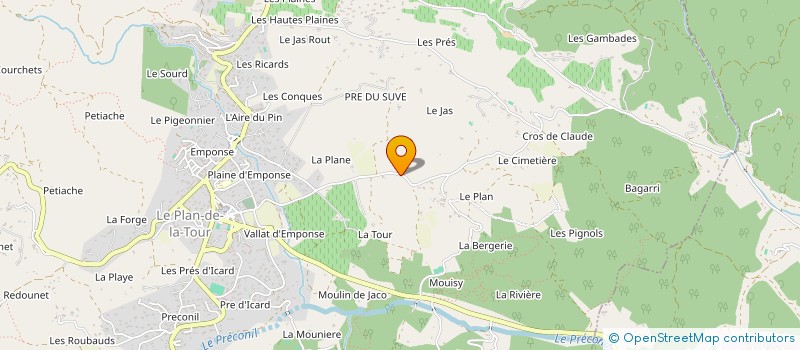 localisation de l'entreprise EMPONSE INFORMATIQUE à LE PLAN-DE-LA-TOUR