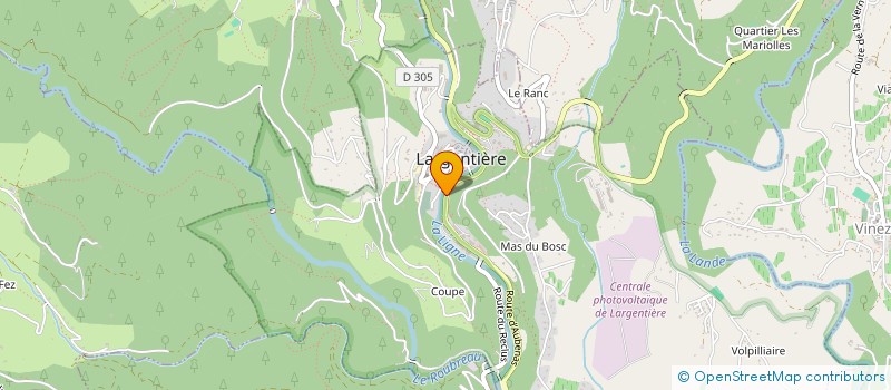 localisation de l'entreprise EMPORIUM à LARGENTIERE