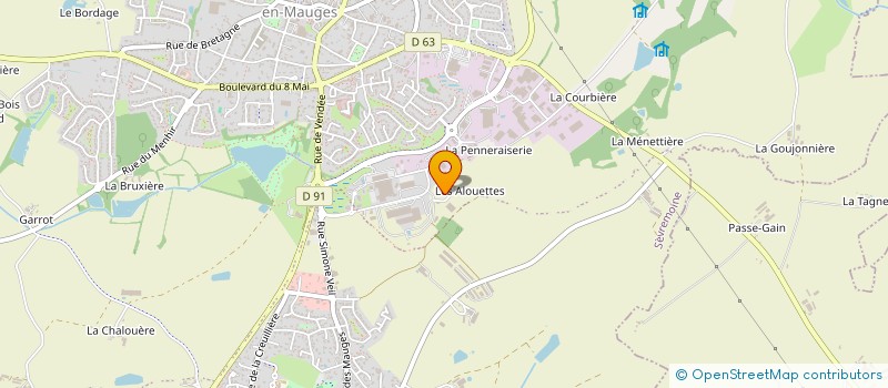 localisation de l'entreprise EMPORTE PIECES DES MAUGES à SEVREMOINE
