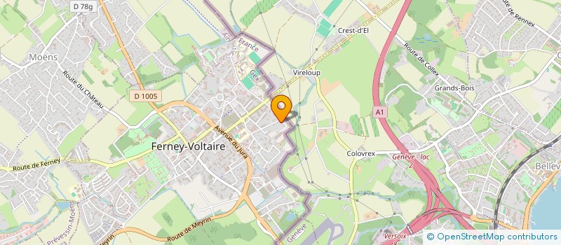 localisation de l'entreprise EMPOWERMENT COACHING à FERNEY-VOLTAIRE