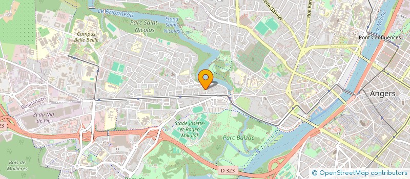 localisation de l'entreprise EMPREINTE 2 à ANGERS