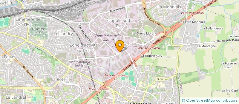 localisation de l'entreprise EMPREINTE à CHANTEPIE