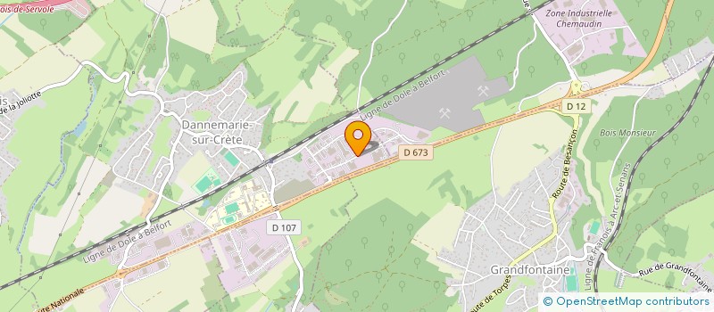 localisation de l'entreprise EMPREINTE  DANNEMARIE-SUR-CRETE