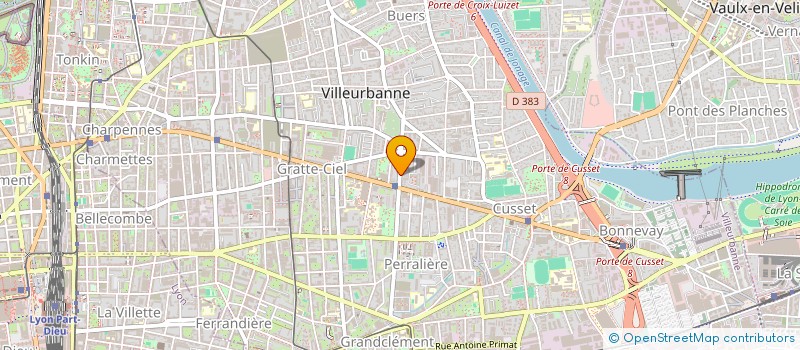 localisation de l'entreprise EMPREINTE  VILLEURBANNE