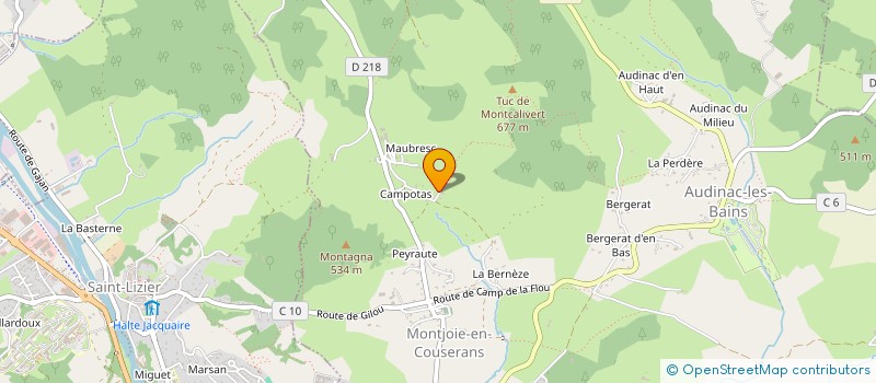 localisation de l'entreprise EMPREINTE à MONTJOIE-EN-COUSERANS