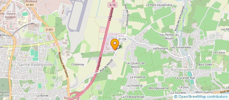 localisation de l'entreprise EMPREINTE à ROCHECORBON