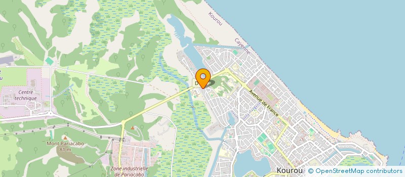localisation de l'entreprise EMPREINTE COLOREE  KOUROU