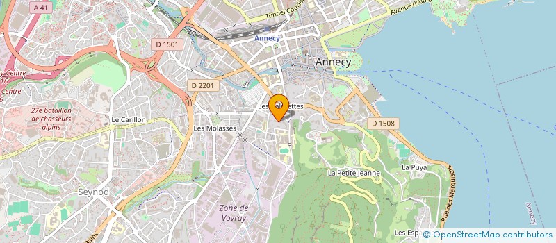 localisation de l'entreprise EMPREINTE DE RESSOURCES à ANNECY