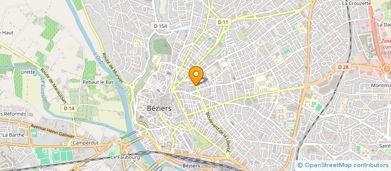 localisation de l'entreprise EMPREINTES  BEZIERS