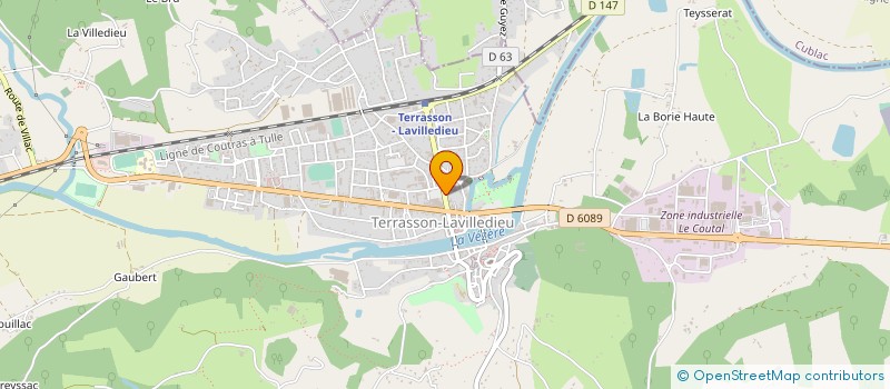 localisation de l'entreprise EMPREINTES  TERRASSON-LAVILLEDIEU