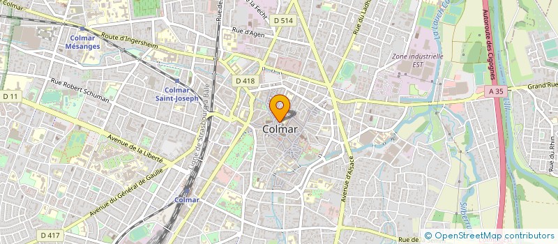 localisation de l'entreprise EMPREINTES à COLMAR