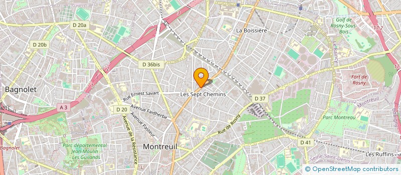 localisation de l'entreprise EMPREINTES à MONTREUIL