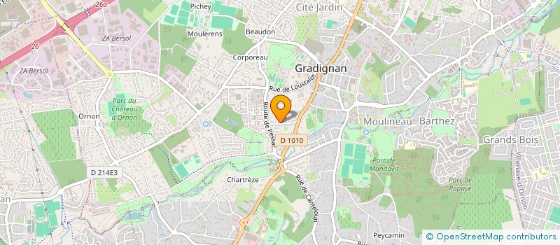 localisation de l'entreprise EMPREINTES  GRADIGNAN