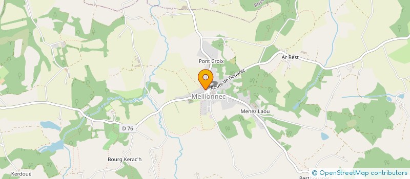 localisation de l'entreprise EMPREINTES D'ARTISTES  MELLIONNEC