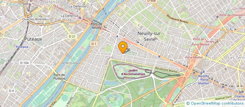 localisation de l'entreprise EMPREINTES DESIGN à NEUILLY-SUR-SEINE
