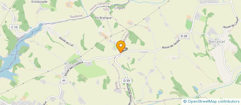 localisation de l'entreprise EMPREINTES MINERALES  TEULAT