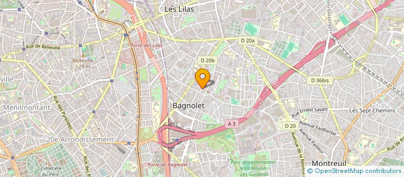 localisation de l'entreprise EMPREINTES-SERVICE D'INTERPRETES EN LANGUE DES SIGNES à BAGNOLET