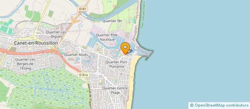 localisation de l'entreprise EMPREINTES - SOCIETE FONCIERE - CANET-EN-ROUSSILLON  CANET-EN-ROUSSILLON