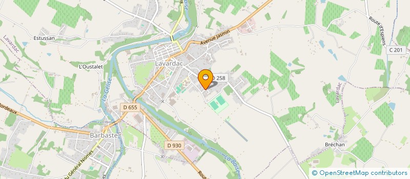 localisation de l'entreprise EMPRENE  LAVARDAC