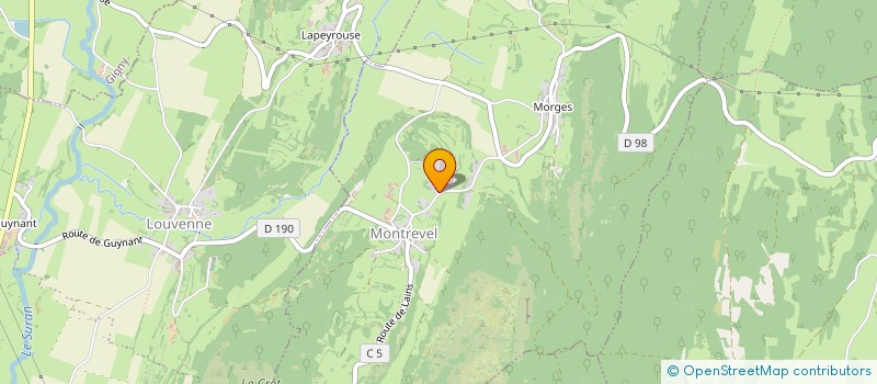 localisation de l'entreprise EMPS-JURA à MONTREVEL