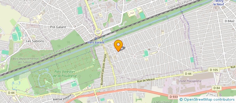 localisation de l'entreprise EMR à TREMBLAY-EN-FRANCE