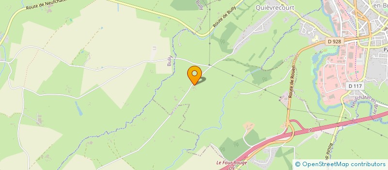 localisation de l'entreprise EMR +  QUIEVRECOURT