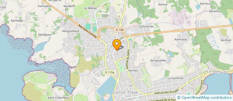 localisation de l'entreprise EMR  CARNAC