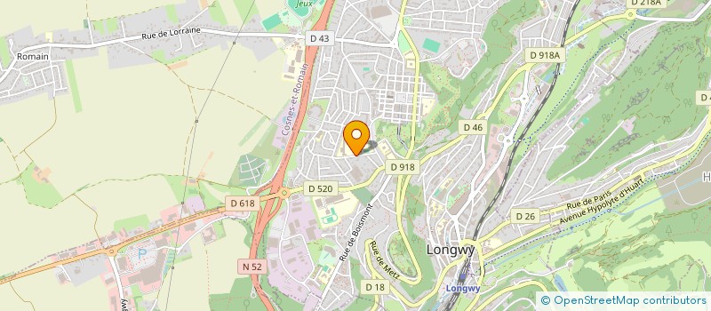 localisation de l'entreprise EMR AUDIT CONSEILS à LONGWY