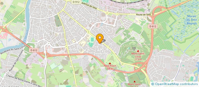 localisation de l'entreprise EMR AUTOS  AGDE