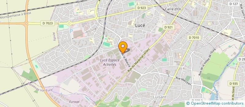 localisation de l'entreprise EMR HOLDINGS (FRANCE) à LUCE