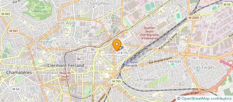 localisation de l'entreprise EMR PROMOTION  CLERMONT-FERRAND
