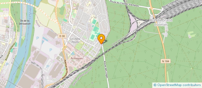 localisation de l'entreprise EMRA 3110  ACHERES