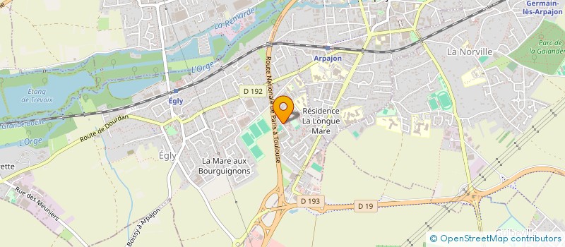 localisation de l'entreprise EMRA  EGLY