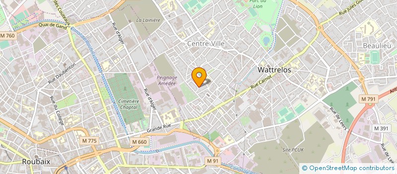 localisation de l'entreprise EMRE BAT  WATTRELOS