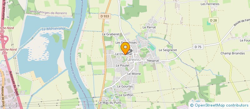 localisation de l'entreprise EMROBEAL à FAREINS