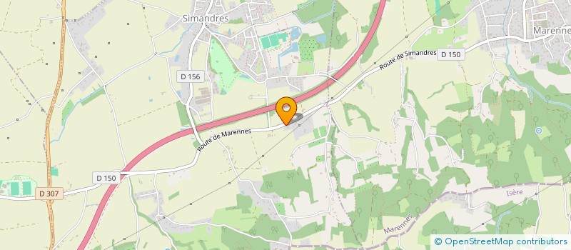 localisation de l'entreprise EMS 3D  SIMANDRES