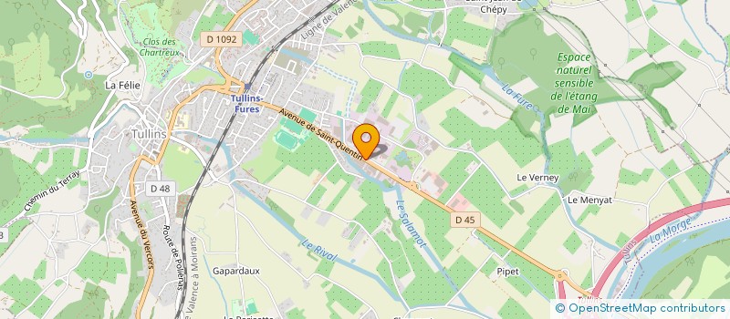 localisation de l'entreprise EMS  TULLINS