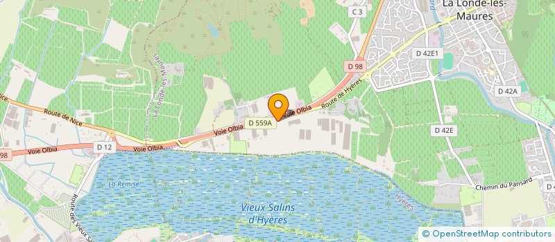 localisation de l'entreprise EMS  LA LONDE-LES-MAURES