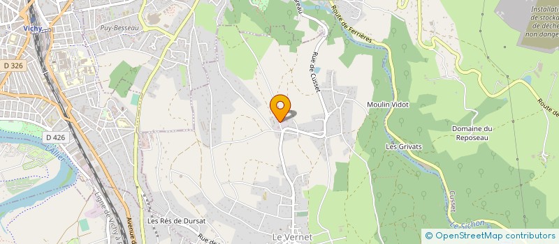 localisation de l'entreprise EMS à LE VERNET