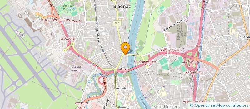 localisation de l'entreprise EMS  BLAGNAC