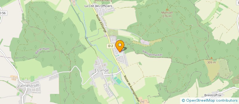 localisation de l'entreprise EMS  ELZANGE