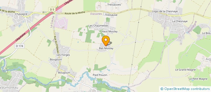 localisation de l'entreprise EMS  FRESSINES