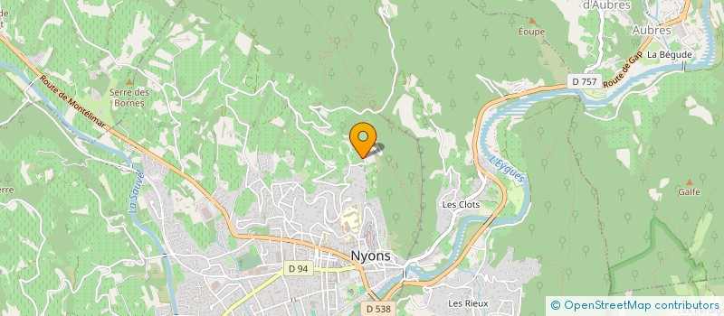 localisation de l'entreprise EMS AUTO  NYONS